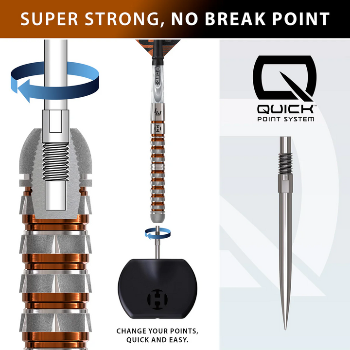 Luke Woodhouse S3 QP Steel Tip Darts - 90% Tungsten