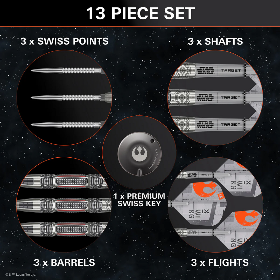 STAR WARS™ X-Wing Steel Tip Darts - 90% Tungsten