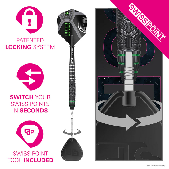 STAR WARS™ Tie Fighter Steel Tip Darts - 90% Tungsten