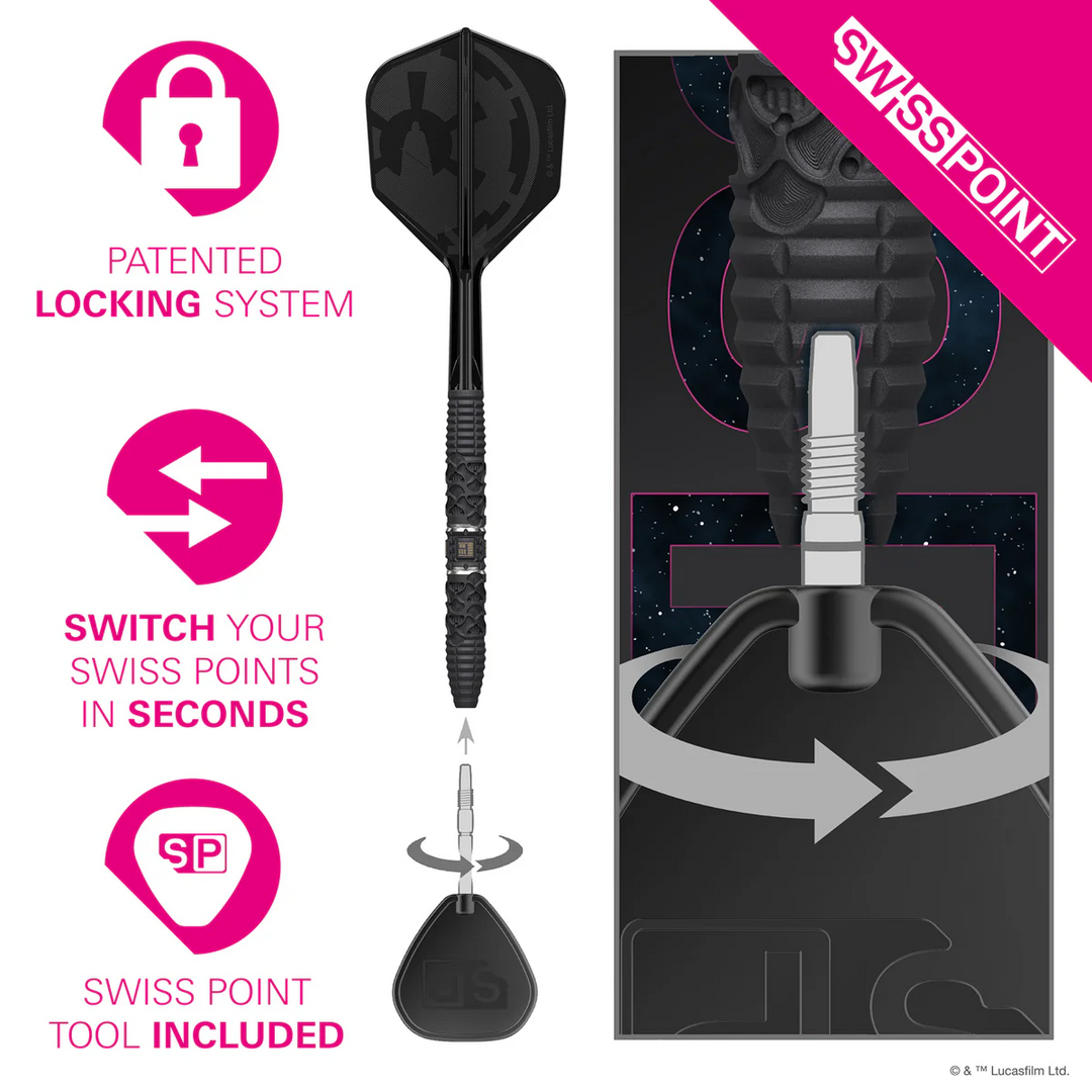 STAR WARS™ Darth Vader Steel Tip Darts - 95% Tungsten