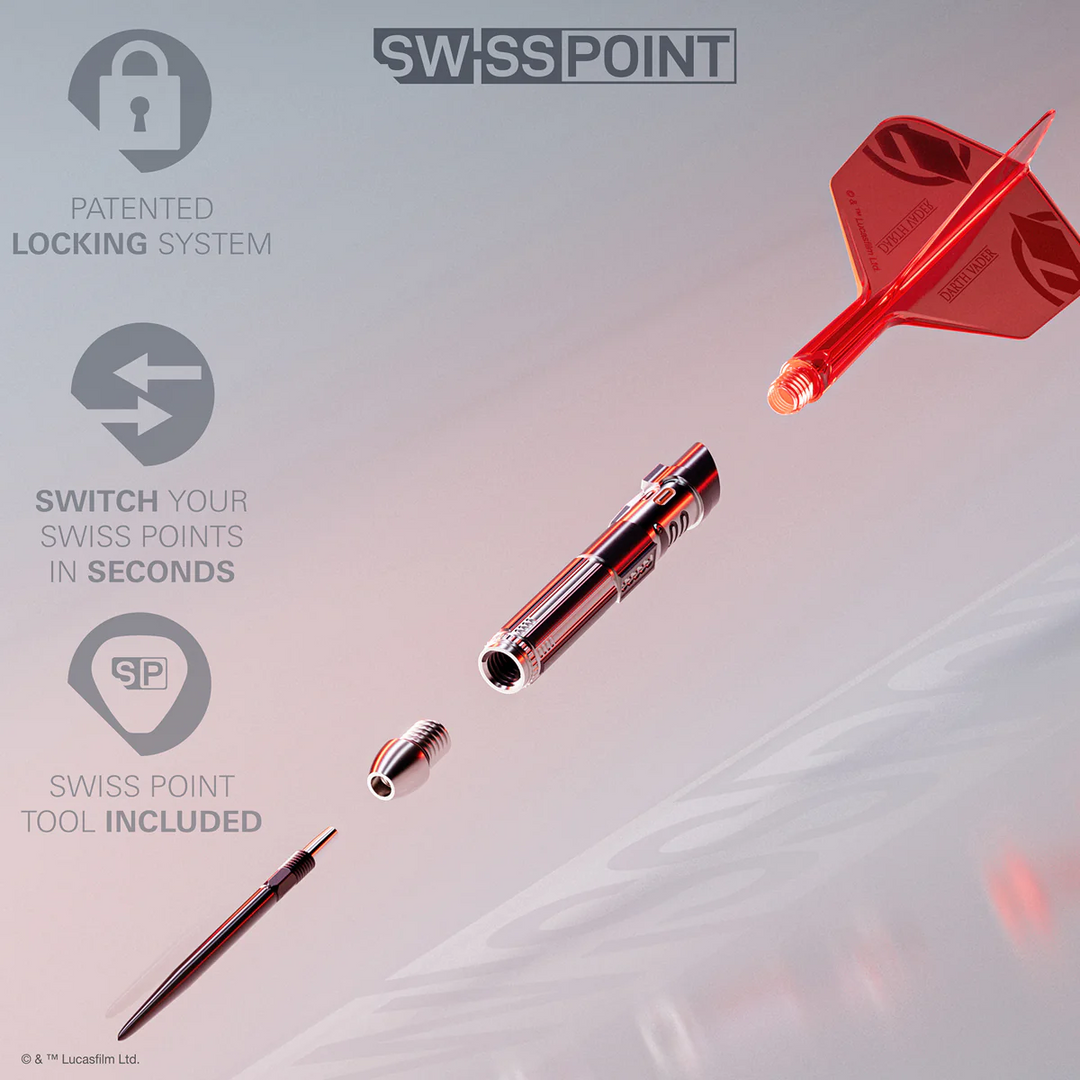 STAR WARS™ Darth Vader “Sith Lord” 1st Edition Steel Tip Darts - 95% Tungsten