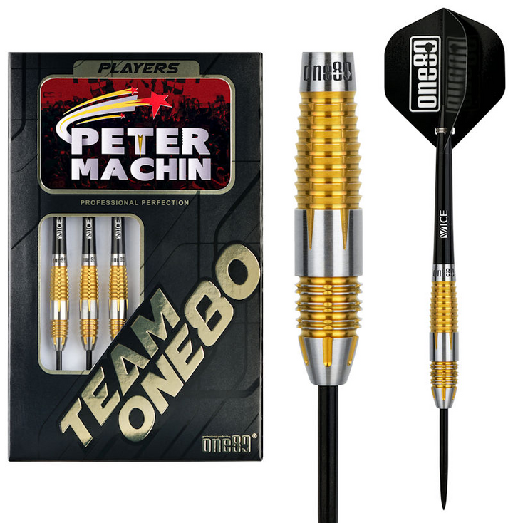 One80 - Peter Machin 2 Steel Tip Darts - 90% Tungsten