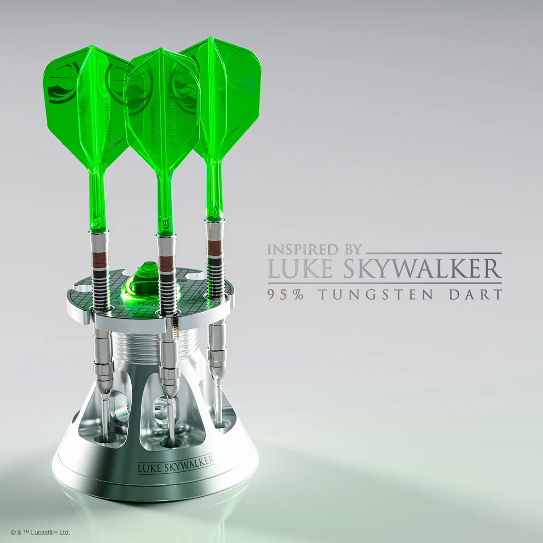 STAR WARS™ Luke Skywalker “Jedi Knight” 1st Edition Steel Tip Darts - 95% Tungsten