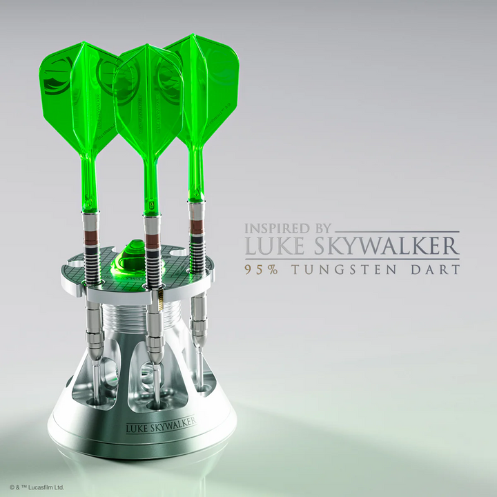 STAR WARS™ Luke Skywalker “Jedi Knight” 1st Edition Steel Tip Darts - 95% Tungsten