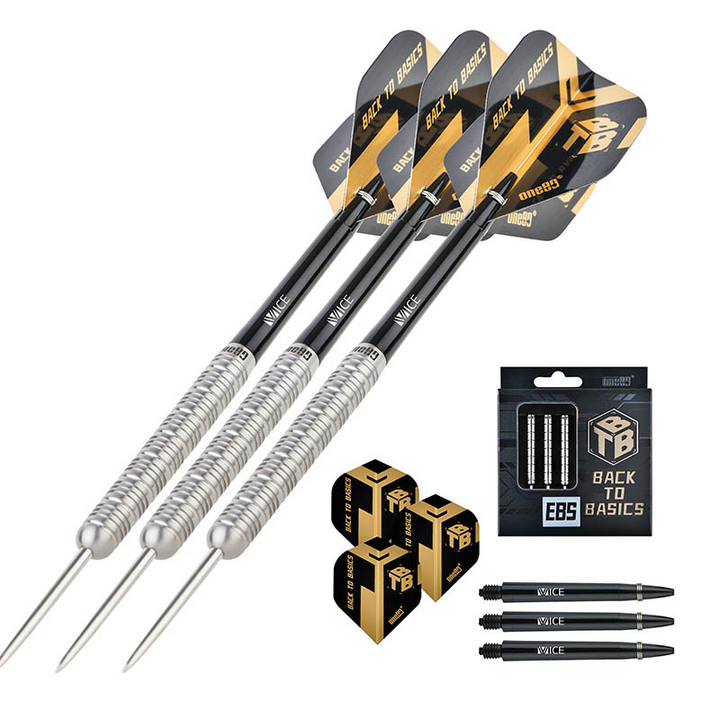 One80 - Back To Basic EBS Steel Tip Darts - 90% Tungsten