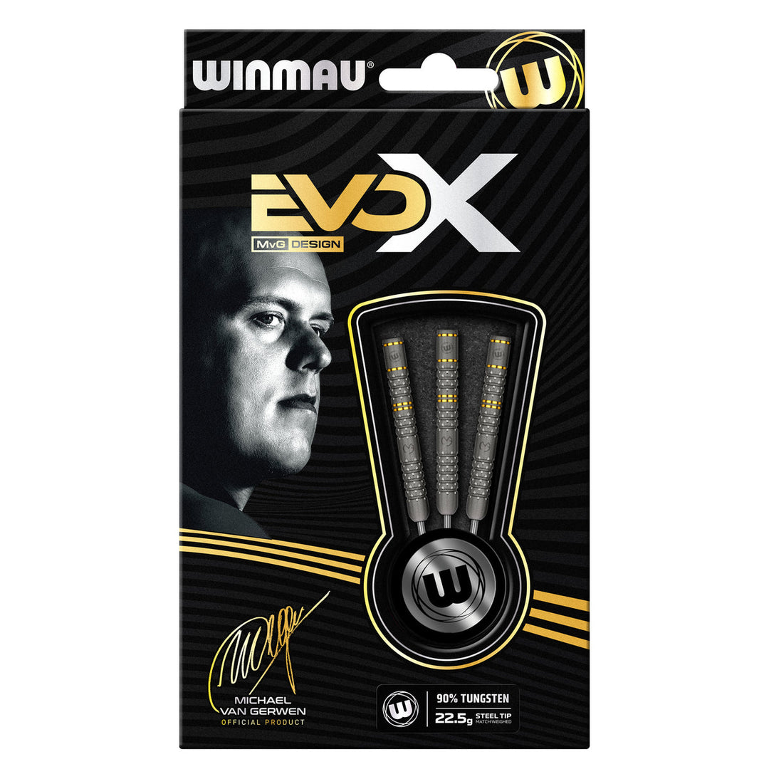 MVG EvoX Steel Tip Darts - 90% Tungsten