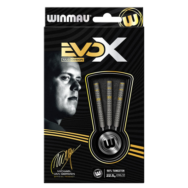 MVG EvoX Steel Tip Darts - 90% Tungsten
