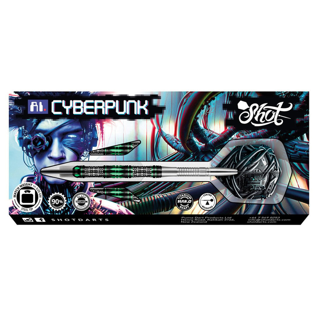 AI Cyberpunk Steel Tip Darts - 90% Tungsten