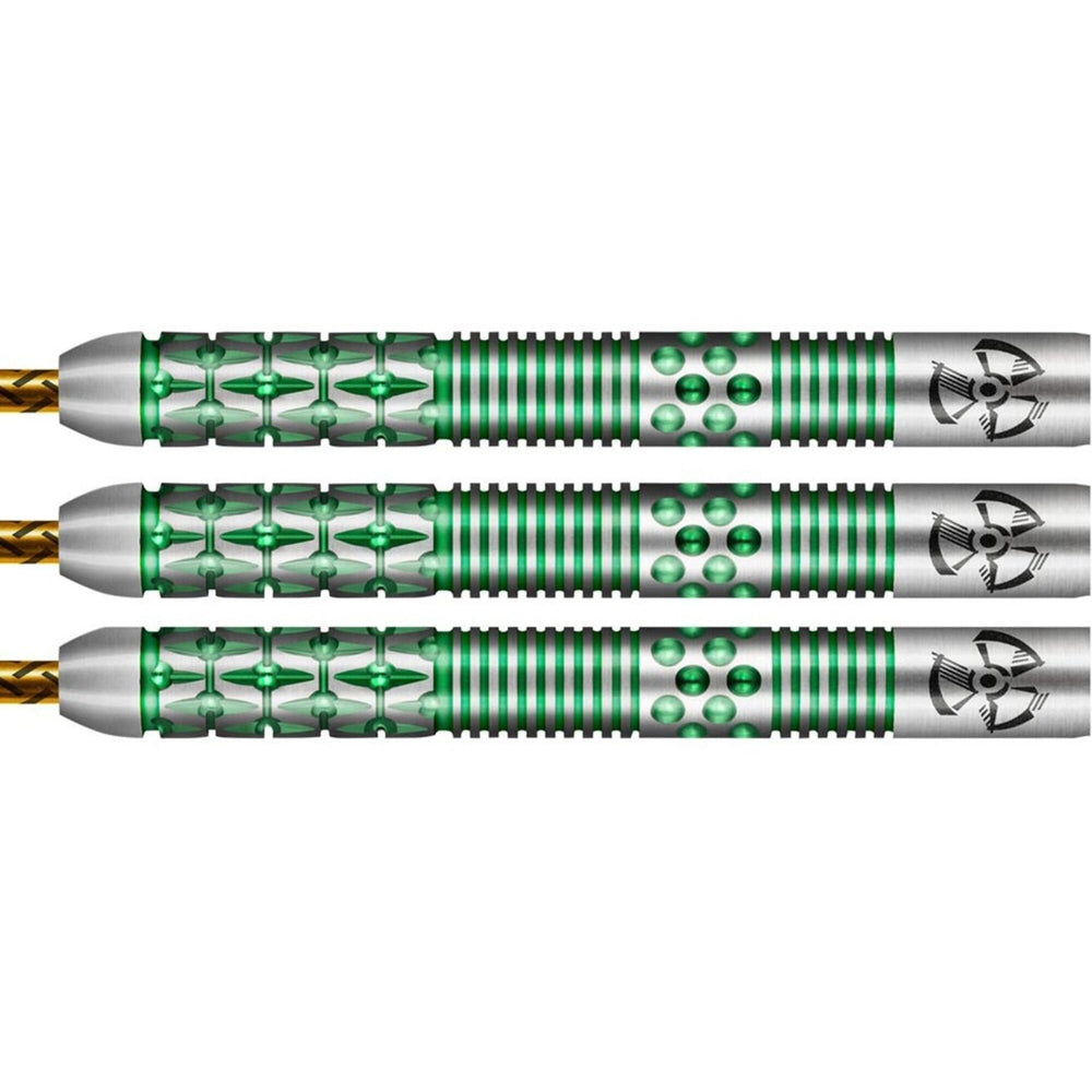 Shot Stowe Buntz 2.0 Steel Tip Darts 90% Tungsten — three dart barrels