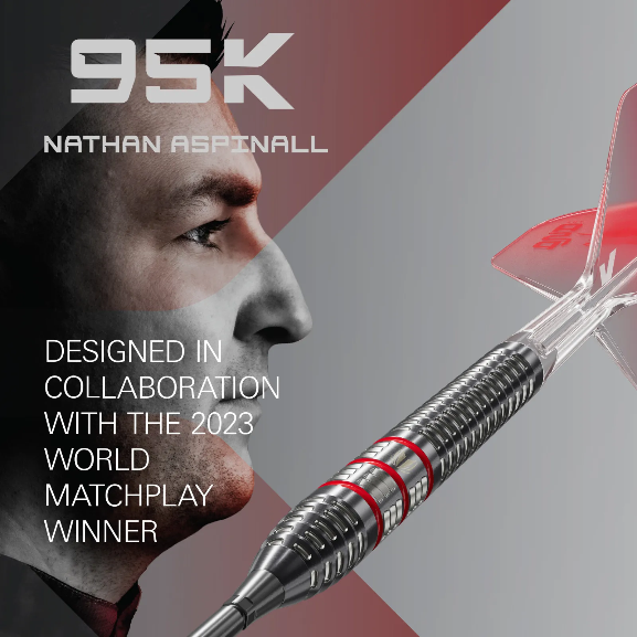 Nathan Aspinall 95k Steel Tip Darts - 95% Tungsten