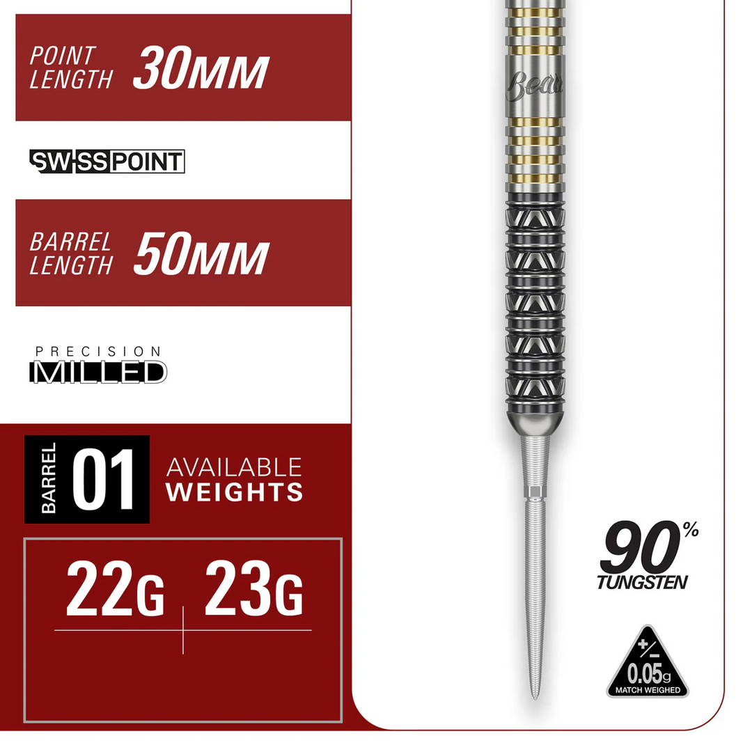 Beau Greaves Japan Edition Steel Tip Darts - 90% Tungsten