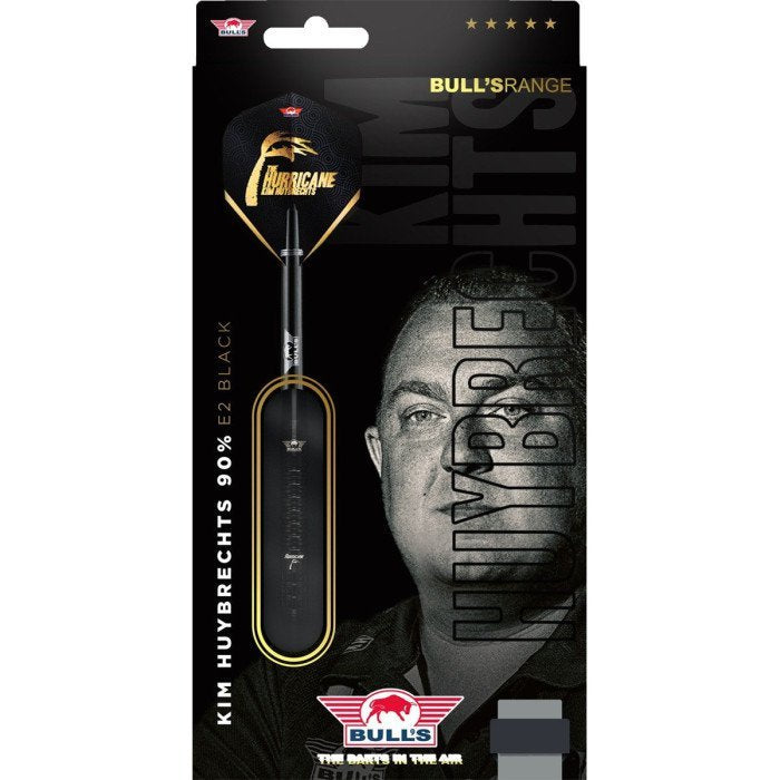 Kim Huybrechts Full Black Steel Tip Darts - 90% Tungsten