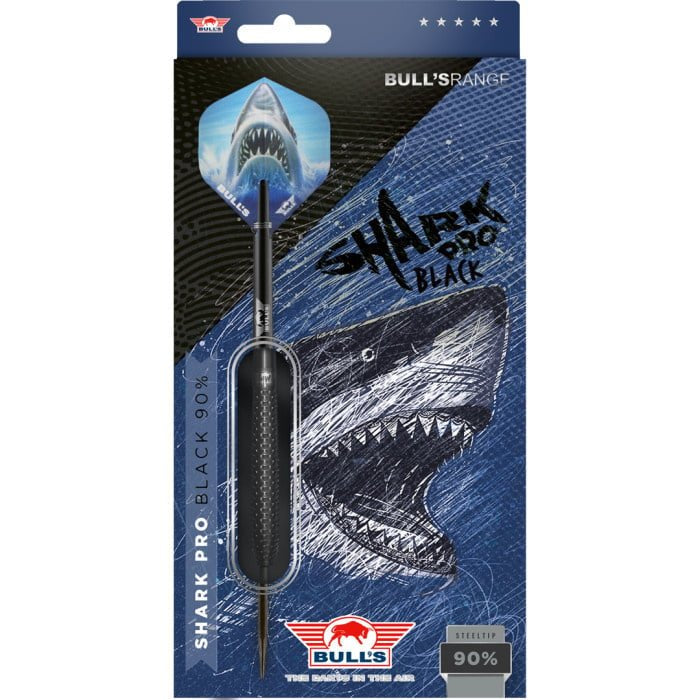 Shark Pro Black Steel Tip Darts - 90% Tungsten