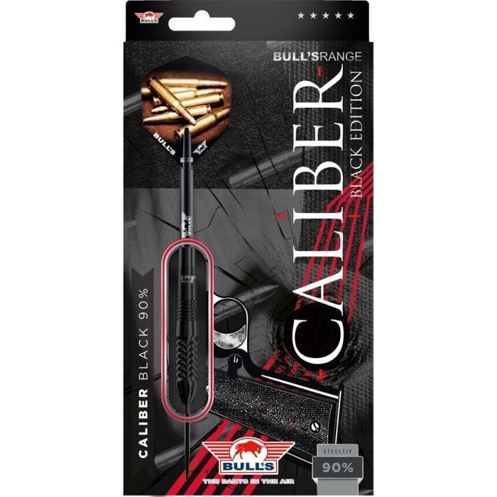 Caliber Black Steel Tip Darts - 90% Tungsten