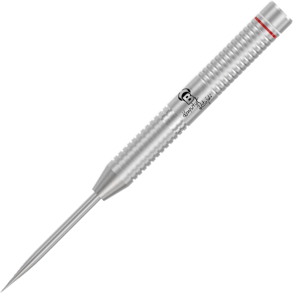 Bulls Krzysztof Ratajski Scoremaster Steel Tip Darts 80% — barrel and grip close-up