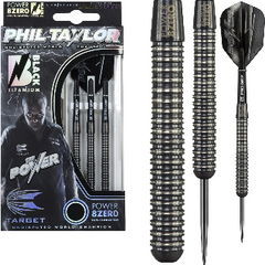Target Power 8Zero S1 Steel Tip Darts 80% Tungsten — dart, barrel detail and packaging