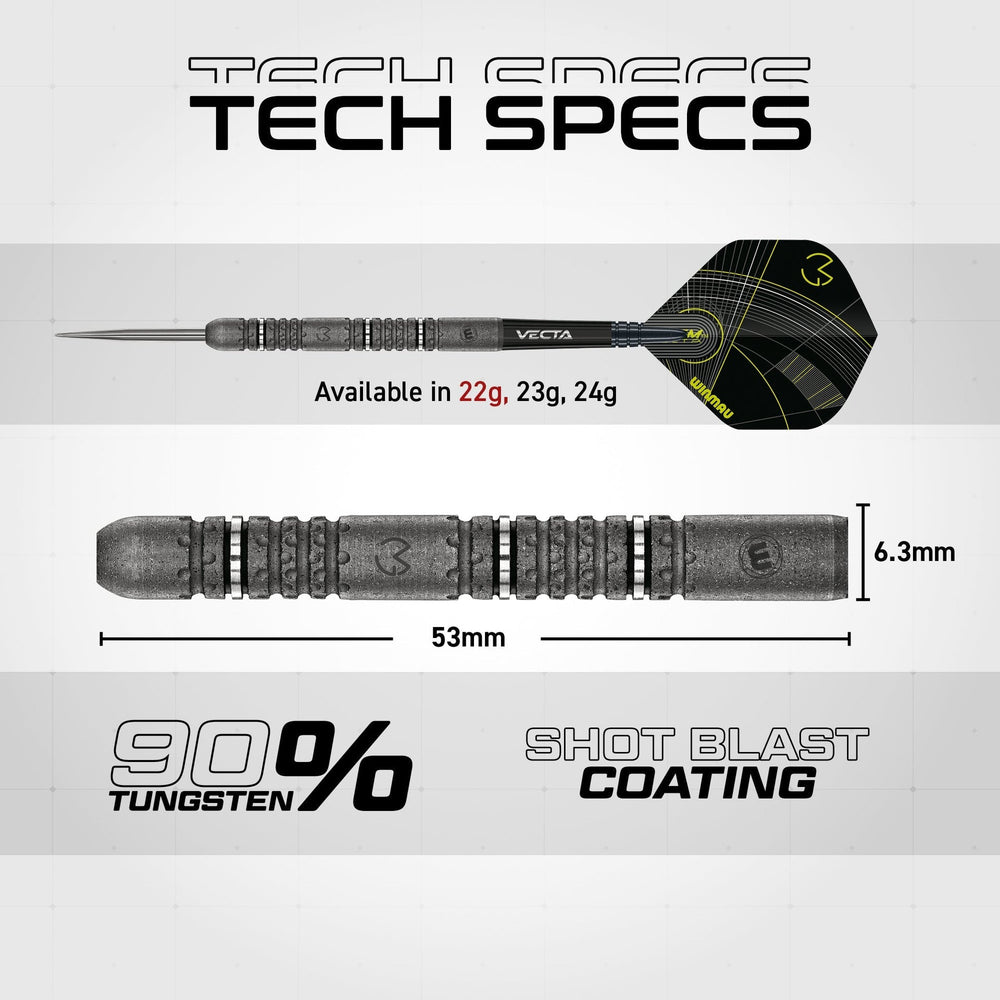 Winmau MVG Signature Edition Steel Tip Darts - 90% Tungsten alternate product view
