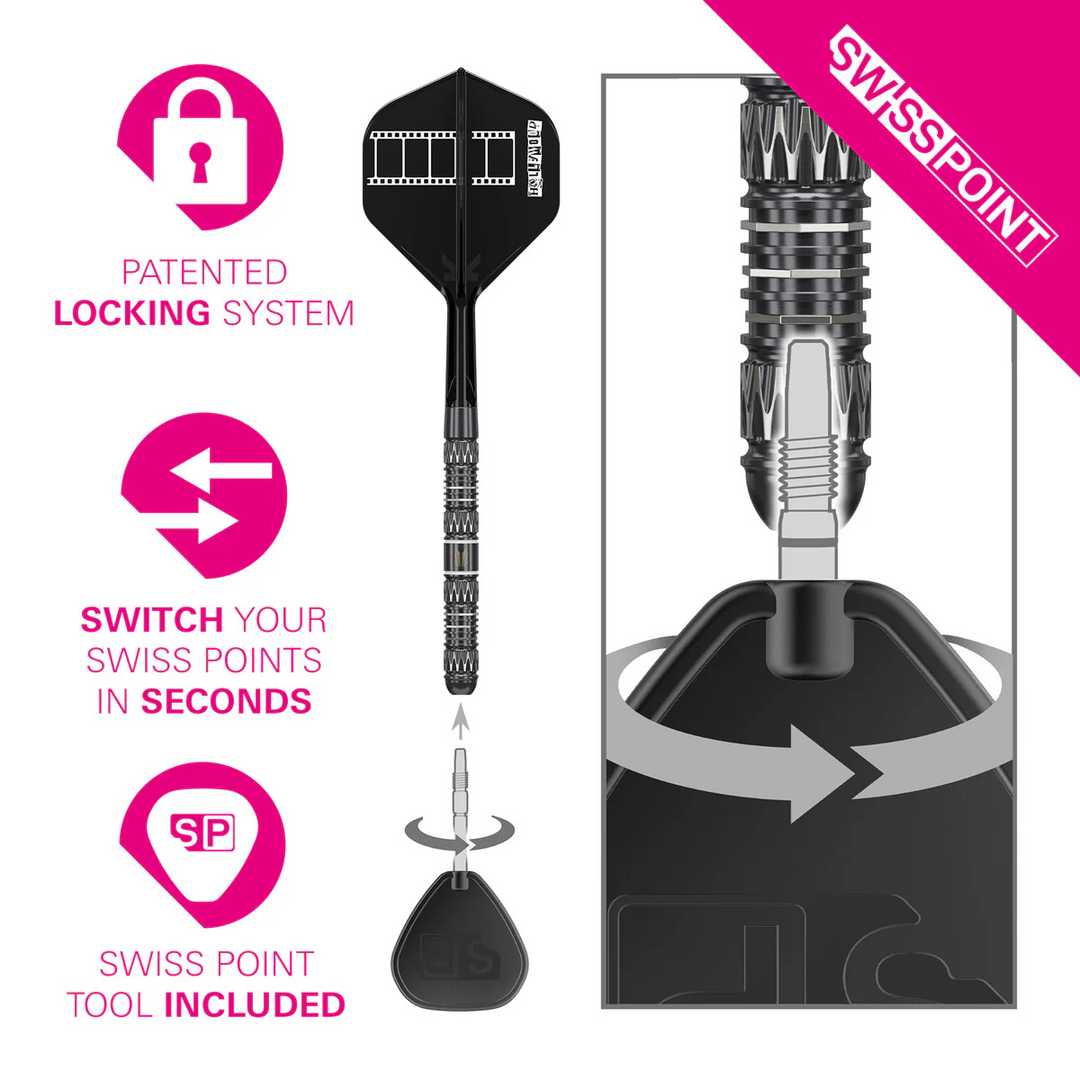 Chris Dobey 95k Steel Tip Darts - 95% Tungsten