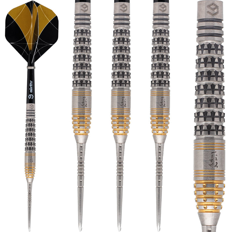 Han Silver & Gold Steel Tip Darts - 90% Tungsten from On Point Darts