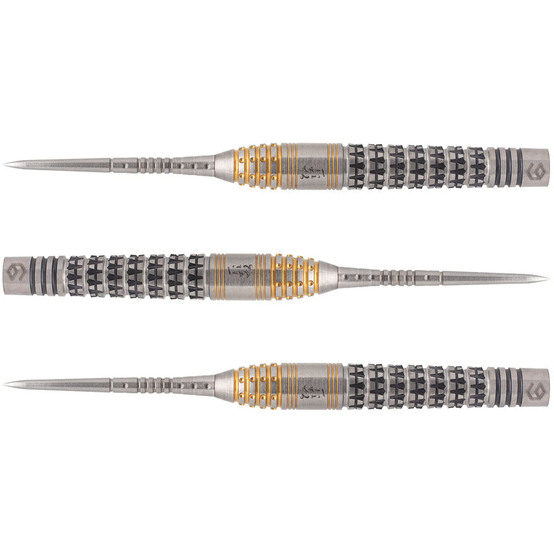 Han Silver & Gold Steel Tip Darts - 90% Tungsten from On Point Darts