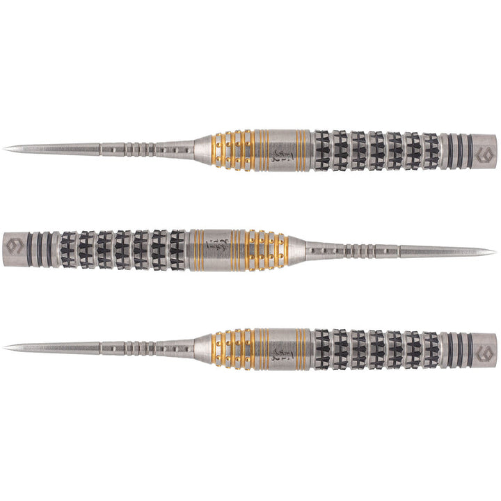 Han Silver & Gold Steel Tip Darts - 90% Tungsten from On Point Darts