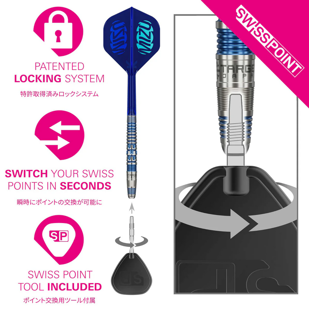 Mizu 01 Steel Tip Darts - 90% Tungsten