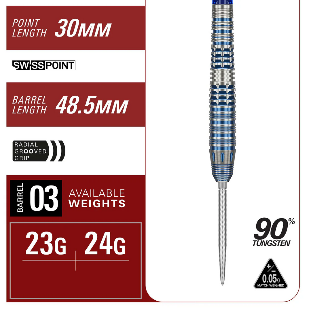 Mizo 03 Steel Tip Darts - 90% Tungsten