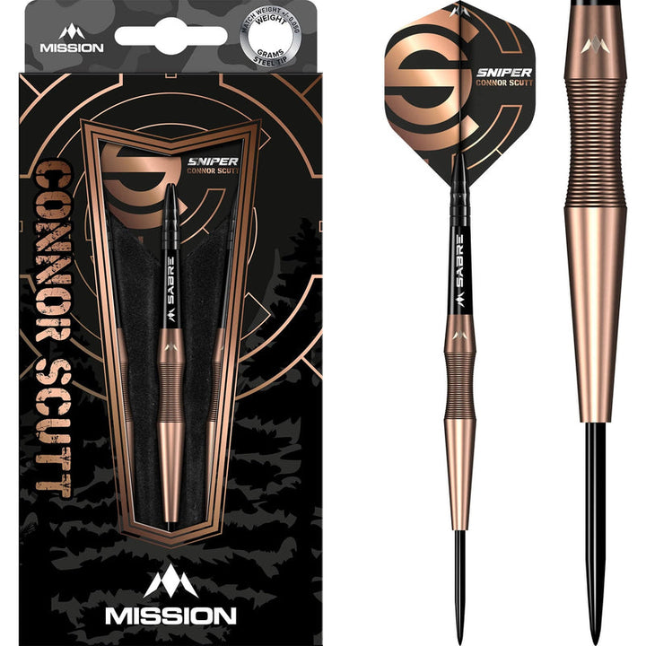 Connor Scutt V2 Bronze PVD Steel Tip Darts - 90% Tungsten