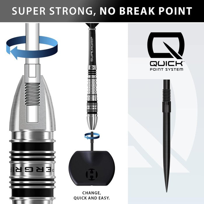 Supergrip Bomb QP Steel Tip Darts - 90% Tungsten