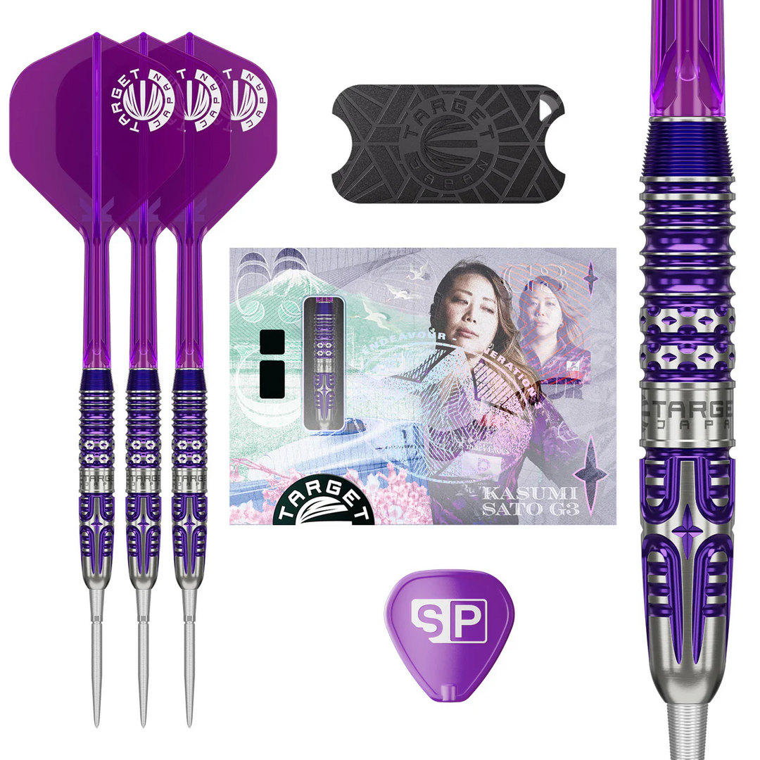 Kasumi Sato Endeavour G3 Steel Tip Darts - 90% Tungsten
