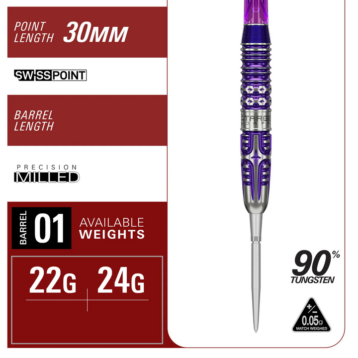 Kasumi Sato Endeavour G3 Steel Tip Darts - 90% Tungsten