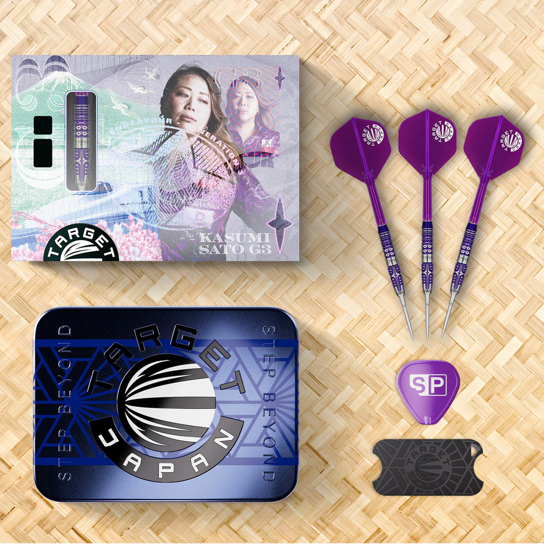 Kasumi Sato Endeavour G3 Steel Tip Darts - 90% Tungsten