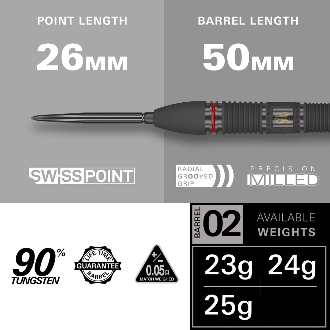 Scope 02 Steel Tip Darts - 90% Tungsten from On Point Darts