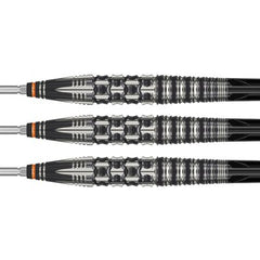 Target Japan Black Marque Dancing Duck G4 Steel Tip Darts 90% Tungsten — three dart barrels