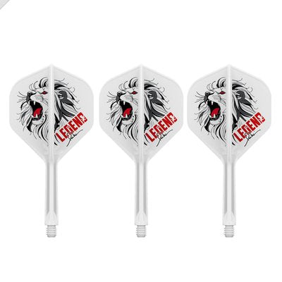 The Legend Paul Lim K Flex No.2 — three white flights and shafts