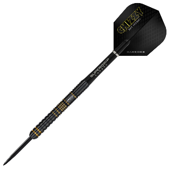 Harrows Dave Chisnall V3 Steel Tip Darts 90% Tungsten — assembled dart