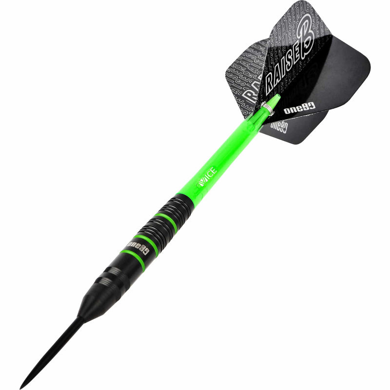 Raise B Green Steel Tip Darts - 80% Tungsten from On Point Darts