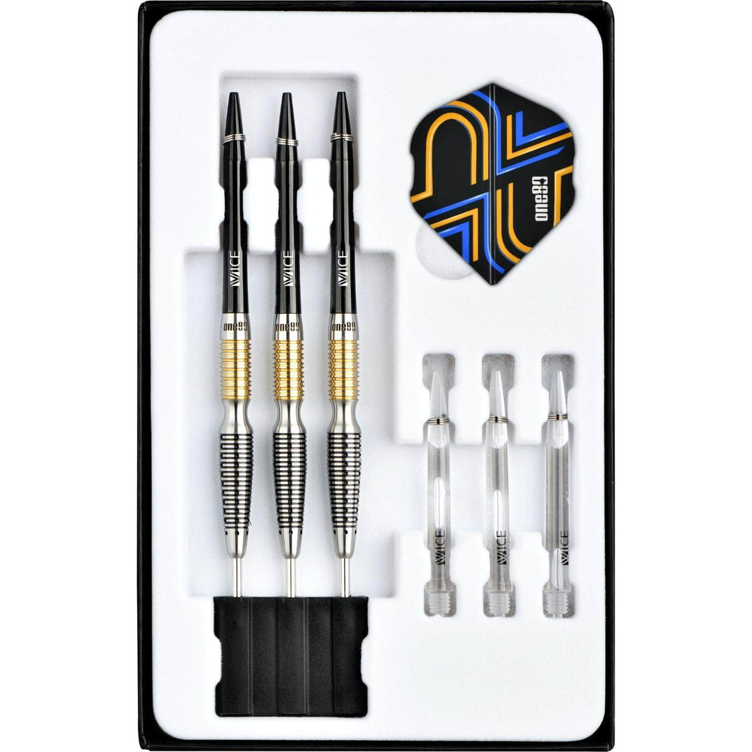 Ascent Black & Gold 03 Steel Tip Darts - 90% Tungsten