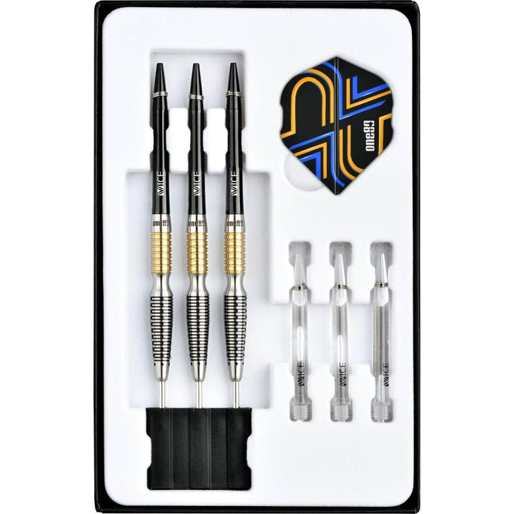 Ascent Black & Gold 03 Steel Tip Darts - 90% Tungsten