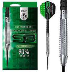 Dimplex S3 Steel Tip Darts - 90% Tungsten from On Point Darts