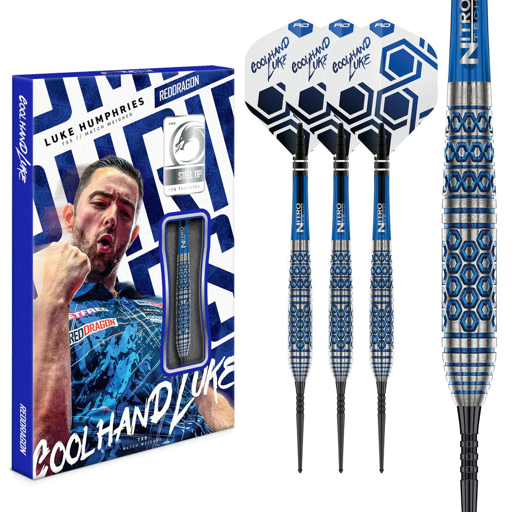 Luke Humphries TX5 Steel Tip Darts - 90% Tungsten