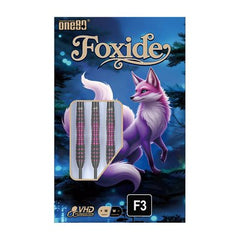 One80 Foxide F3 Steel Tip Darts 90% Tungsten — retail packaging