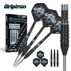 One80 Griptron GT3 90% tungsten steel tip darts — dart, barrel detail and packaging