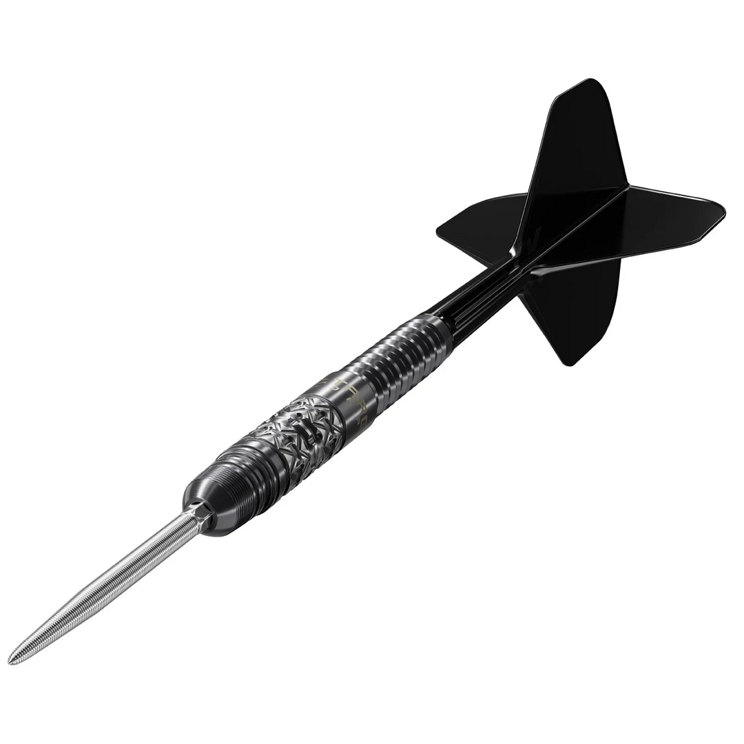 Target Japan Black Marque Creed Steel Tip Darts 90% Tungsten — assembled dart
