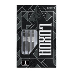 One80 Luxor II Iota Steel Tip Darts 90% Tungsten — retail packaging