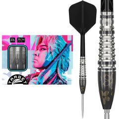 Target Japan Smash G3 Steel Tip Darts 90% Tungsten — dart, barrel detail and packaging