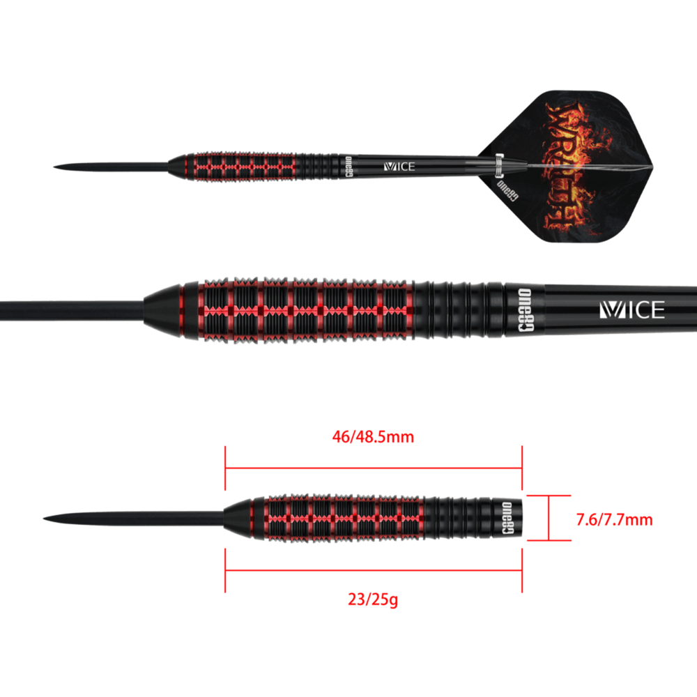 Wraith W1 Steel Tip Darts - 90% Tungsten from On Point Darts