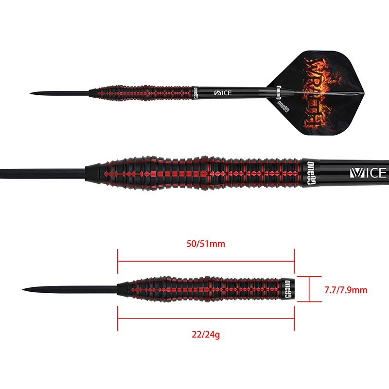 Wraith W2 Steel Tip Darts - 90% Tungsten from On Point Darts