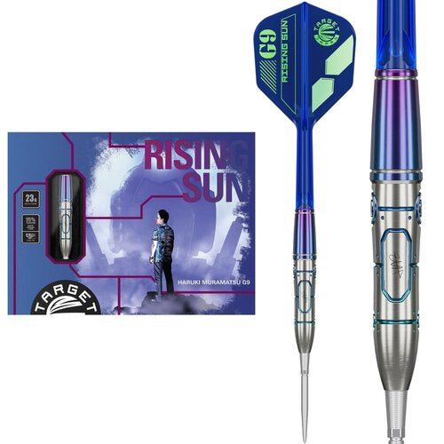 Haruki Maramatsu Rising Sun Smooth G9 Steel Tip Darts - 95% Tungsten