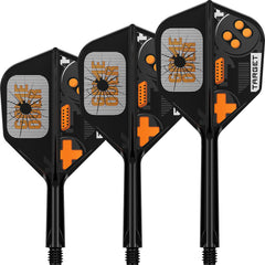 Target Game Over K Flex No.6 — three black flights and shafts